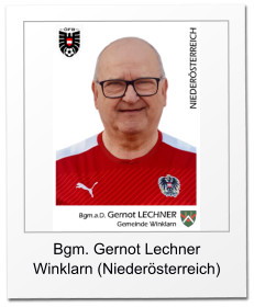 Bgm. Gernot Lechner Winklarn (Nieder�sterreich)